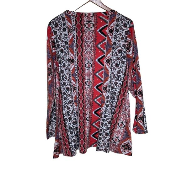 LOGO By Lori Goldstein woman size XL Cotton Modal Button Front Tunic Top - Picture 3 of 8